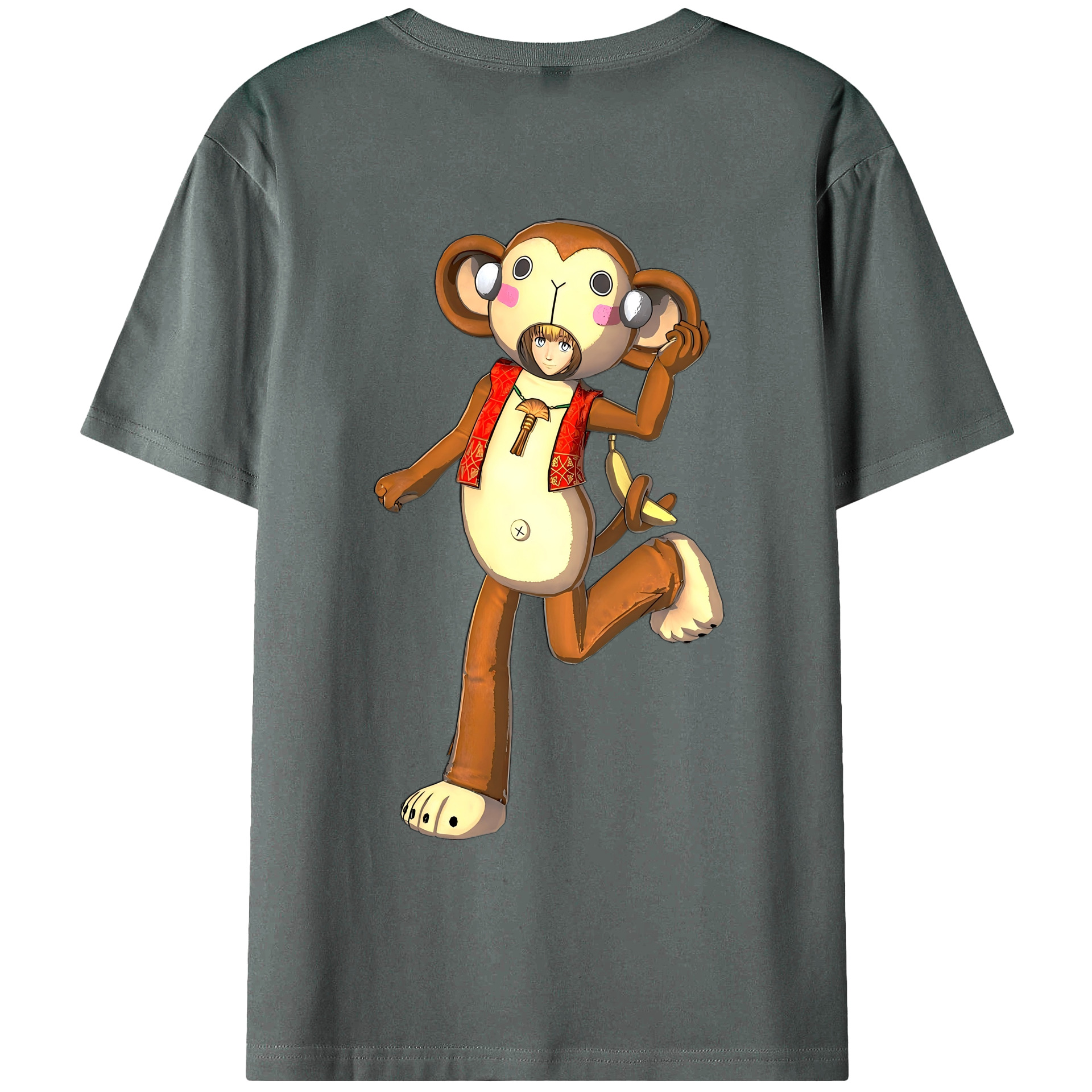 （画像用） 進撃の巨人 アルミン·アルレルト Attack on Titan Armin Arlert 綿100％ メンズ半袖Tシャツ（バックプリント） 通気性